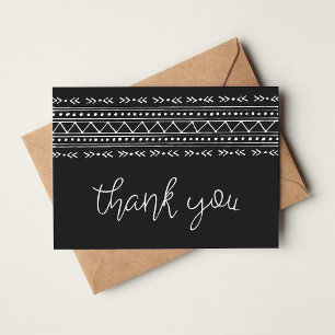 Cartão De Notas Charcarbont Modern Boho Muito Obrigado