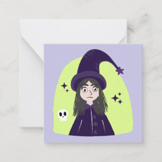 Cartão De Notas Charming Angry Cute Witch