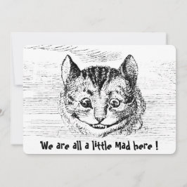 Cartão De Notas Chesire Cat - Alice no personagem das Maravilhas