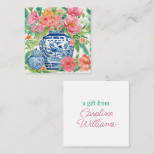Cartão De Notas Chinoiserie Ginger Jar das Flores Presente