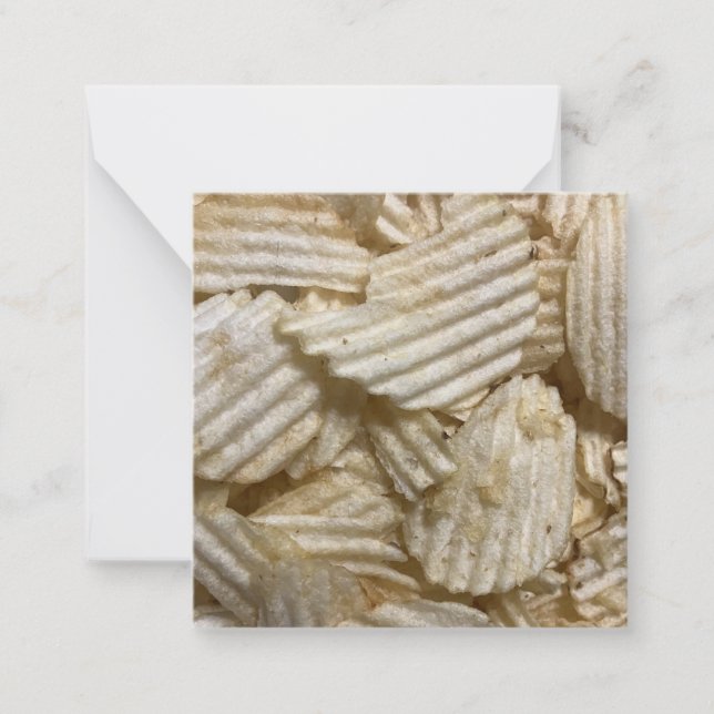 Cartão De Notas Chips de batata (Frente)