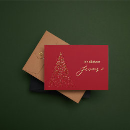 Cartão De Notas Christmas Card: It's all about Jesus