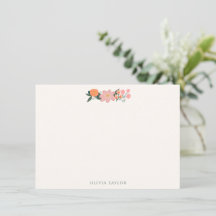Chuva de Noiva Floral Marfim Rosa Personalizada