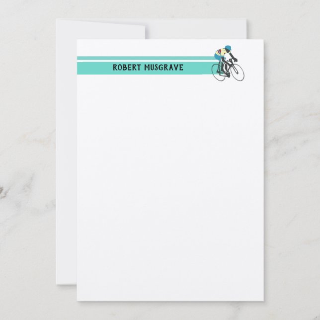 Cartão De Notas Ciclista nº 3 (Frente)