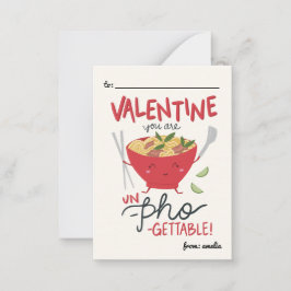 Cartão De Notas Classroom Valentine Card- Un-Pho-Gettable- White