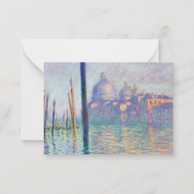 Cartão De Notas Claude Monet - Grande Canal, Veneza (Frente)