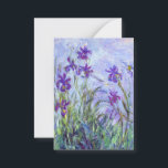 Cartão De Notas Claude Monet - Lilac Irises / Iris Mauves<br><div class="desc">Lilac Irises / Iris Mauves - Claude Monet,  1914-1917</div>