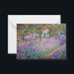 Cartão De Notas Claude Monet - O Jardim do Artista em Giverny<br><div class="desc">Jardim do Artista em Giverny / Le Jardin de l'artiste a Giverny - Claude Monet, 1900</div>