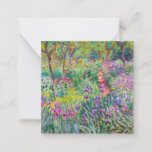 Cartão De Notas Claude Monet - O Jardim Íris de Giverny<br><div class="desc">Jardim Íris em Giverny / Jardim do Artista em Giverny - Claude Monet,  1899-1900</div>