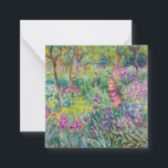 Cartão De Notas Claude Monet - O Jardim Íris de Giverny<br><div class="desc">Jardim Íris em Giverny / Jardim do Artista em Giverny - Claude Monet,  1899-1900</div>