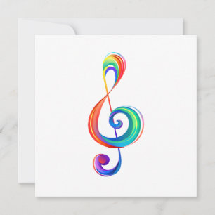 Cartão De Notas Clef (trecho de arco-íris)