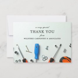 Cartão De Notas Cluster de Construção | Um agradecimento especial