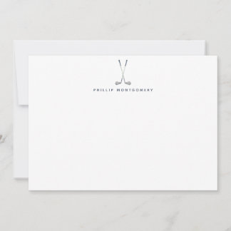 Cartão De Notas Clusters Personalizados de Golfe