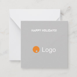 Cartão De Notas Código QR corporativo branco e Cinza limpo