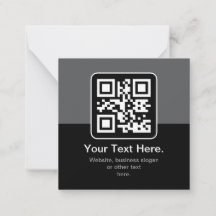 Código QR Modern Escaneável | Preto, Cinza e Branc