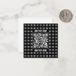 Cartão De Notas Código QR promocional (editável) mais padrão de lo