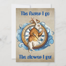 Cartão De Notas Coelho Branco, Alice No Caráter Maravilhoso.