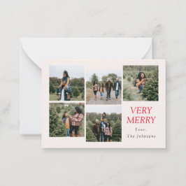 Cartão De Notas Colagem de Fotografias Muito Feliz 5