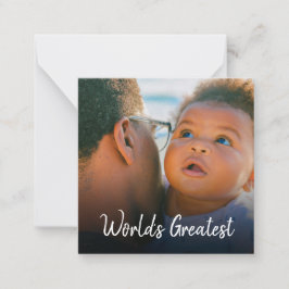 Cartão De Notas Colagem de Fotos Personalizada Primeiro Dia dos Pa