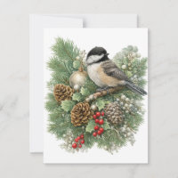 Coleção Chickadee Winter Songbirds