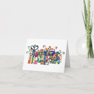Cartão De Notas Colorful Gifts Notecard