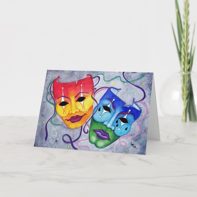 Cartão De Notas Comédia e Tragédia (Frente)