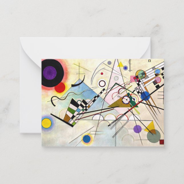 Cartão De Notas Composição Kandinsky 8 (Frente)