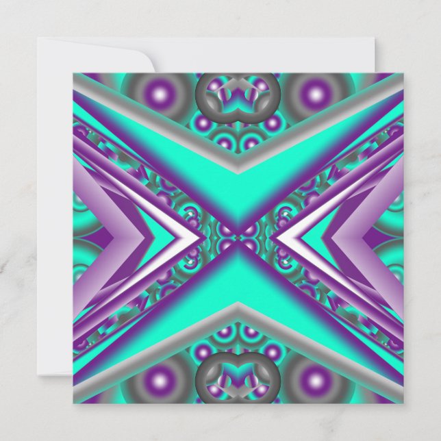 Cartão De Notas Concentrado Circulado Até O Ponto Abstrato (Frente)