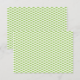 Cartão De Notas Conjunto de Pastas Arquivo Verde Botânico