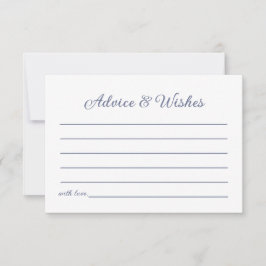 Cartão De Notas Conselhos e Desejos Casais do Mar Azul