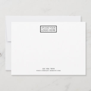 Cartão De Notas Contato de marca de logotipo de empresa minimalist