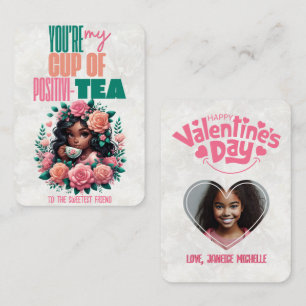 Cartão De Notas Copos de Positivi-CHÁ Sala de Aula Feliz Dia dos N