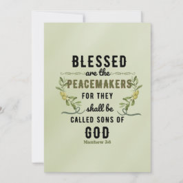 Cartão De Notas Cor d'água do Ramo de Oliva 5:9