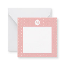 Cor personalizada Rosa bolinhas Inicial