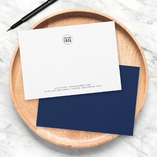 Cartão De Notas Cor Personalizado Moderno Minimalista Adicionar Lo
