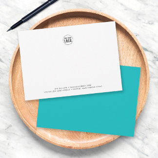 Cartão De Notas Cor Personalizado Moderno Minimalista Adicionar Lo