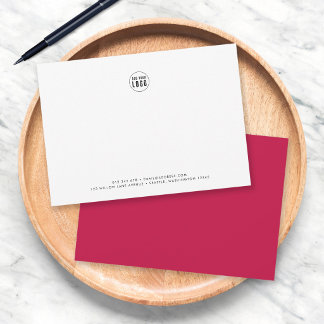 Cartão De Notas Cor Personalizado Moderno Minimalista Adicionar Lo