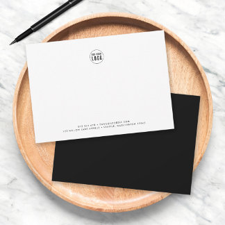 Cartão De Notas Cor Personalizado Moderno Minimalista Adicionar Lo