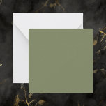 Cartão De Notas Cor Sálida Verde Sage<br><div class="desc">Cor Sage Verde Sólido. Um verde moderno refinado que exalta elegância natural. Essa cor captura a essência de um chão de floresta sombreado. Perfeito para aqueles que buscam uma vibração serena. Essa matiz sofisticada se mistura perfeitamente na estética moderna e clássica. Abrace a beleza subestimada desta sombra serena.</div>