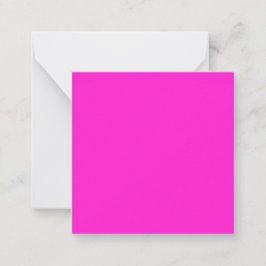 Cartão De Notas Cor Sólida Magenta Quente