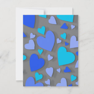 Cartão De Notas Coração de papel decorativo 4