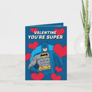 Cartão De Notas Corações do Batman Feliz Dia dos Namorados