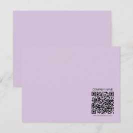 Cartão De Notas Create a QR Code | Pale Lavender Violet