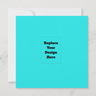 Cartão De Notas Create Your Own cyan