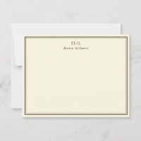 Creme & Brown Monogramas