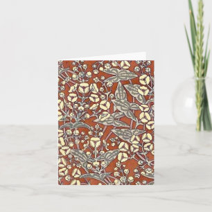 Cartão De Notas creme flores impressão