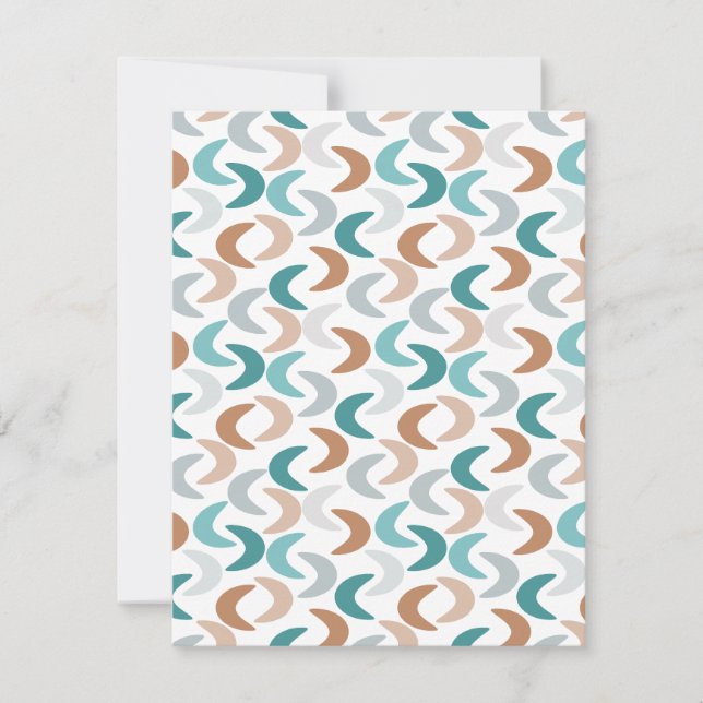 Cartão De Notas Crescentes de Praia (Frente)