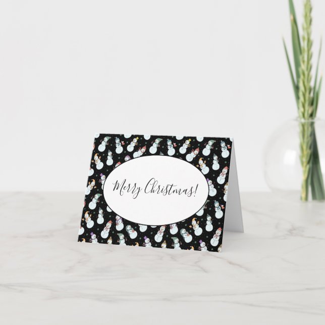 Cartão De Notas Crianças, bonitinho de Natal, bonitinho de chapéu (Frente)