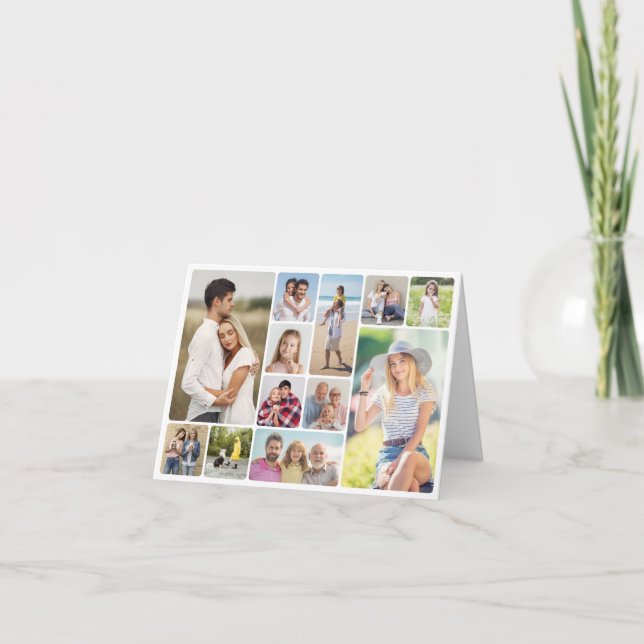 Cartão De Notas Crie Os Seus Próprios Cantos Redondos 12 Colagem F (Frente)