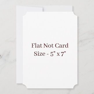 Cartão De Notas Crie Seu Próprio Bilhete 5" x 7" Flat
